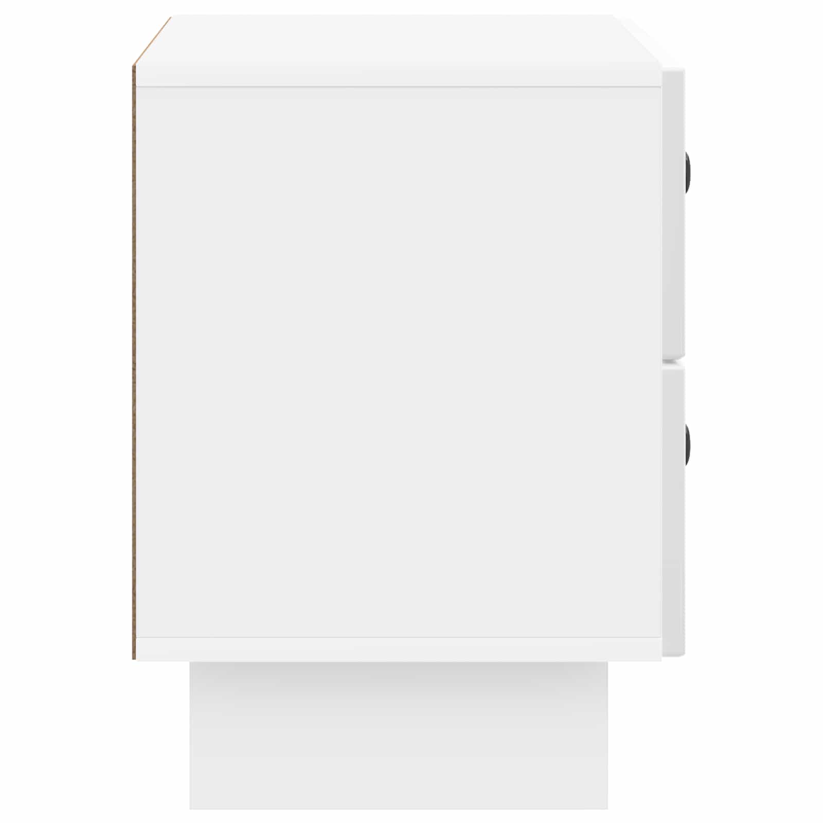Κομοδίνο με συρτάρι Γυαλιστερό Λευκό 62 x 34,5 x 47,5 εκ - Pakobazaar