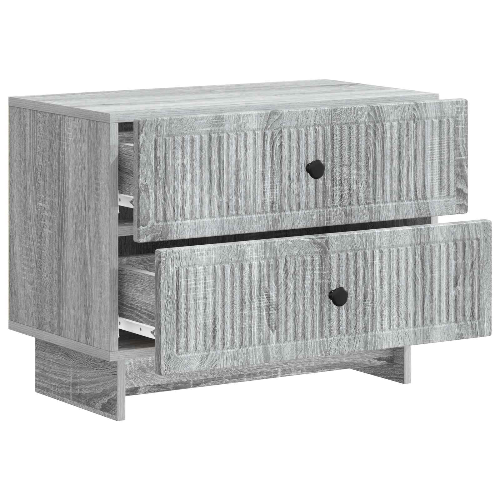 Κομοδίνο Γκρι Sonoma 62 x 34,5 x 47,5 εκ Επεξεργασμένο Ξύλο - Pakobazaar
