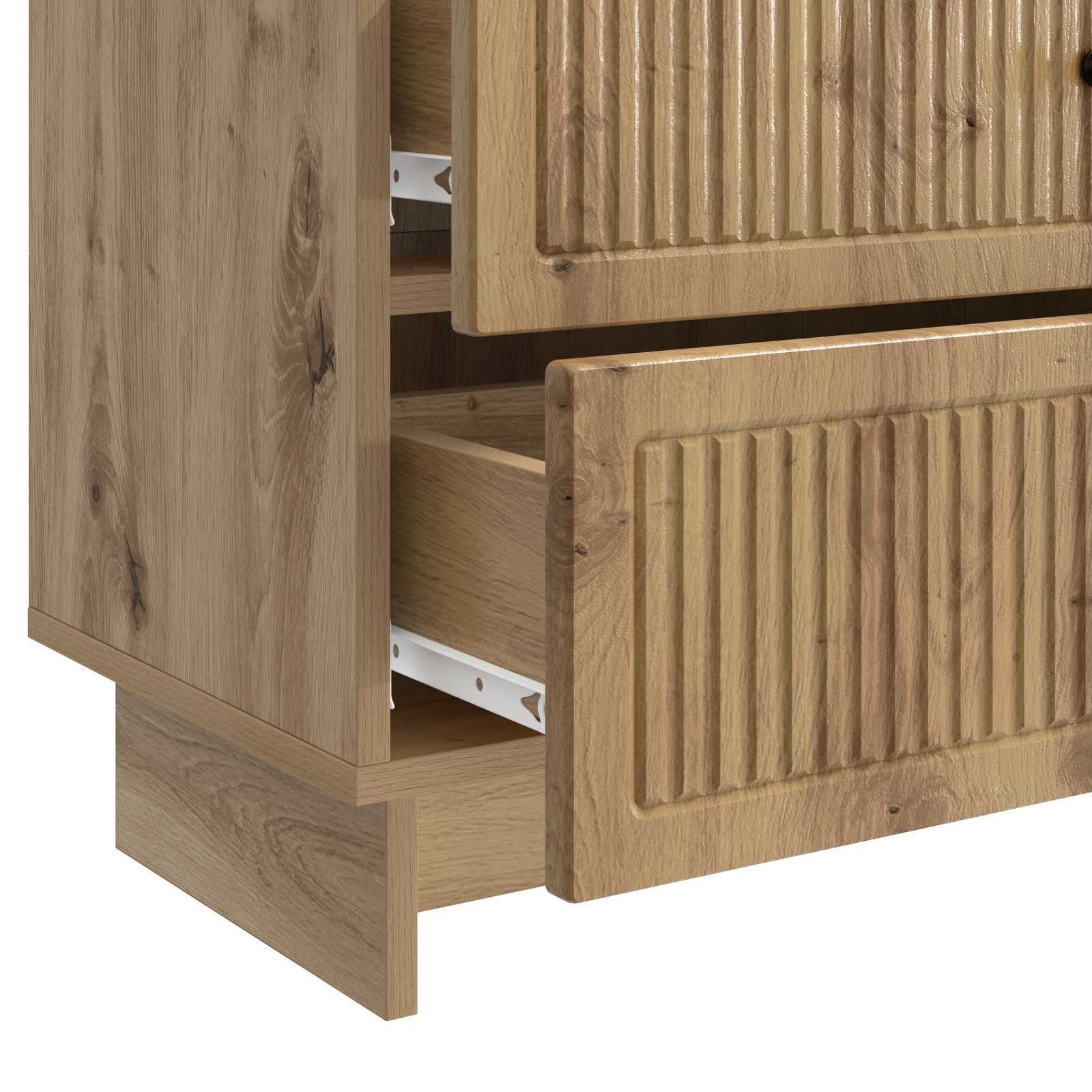 Κομοδίνο Artisan Δρυς 62 x 34,5 x 47,5 εκ Επεξεργασμένο Ξύλο - Pakobazaar