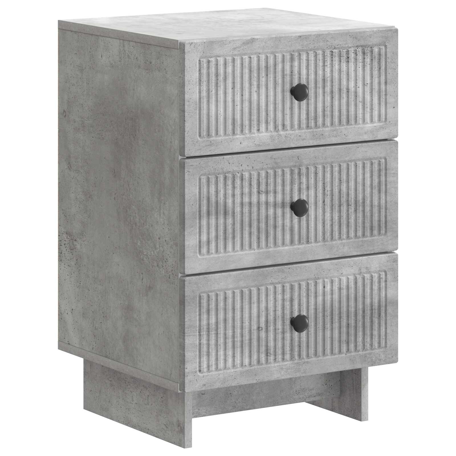 Κομοδίνο με συρτάρι Γκρι Σκυροδέματος 43 x 41 x 66,5 εκ. - Pakobazaar
