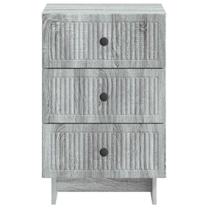 Κομοδίνο Γκρι Sonoma 43 x 41 x 66,5 εκ. Επεξεργασμένο Ξύλο - Pakobazaar