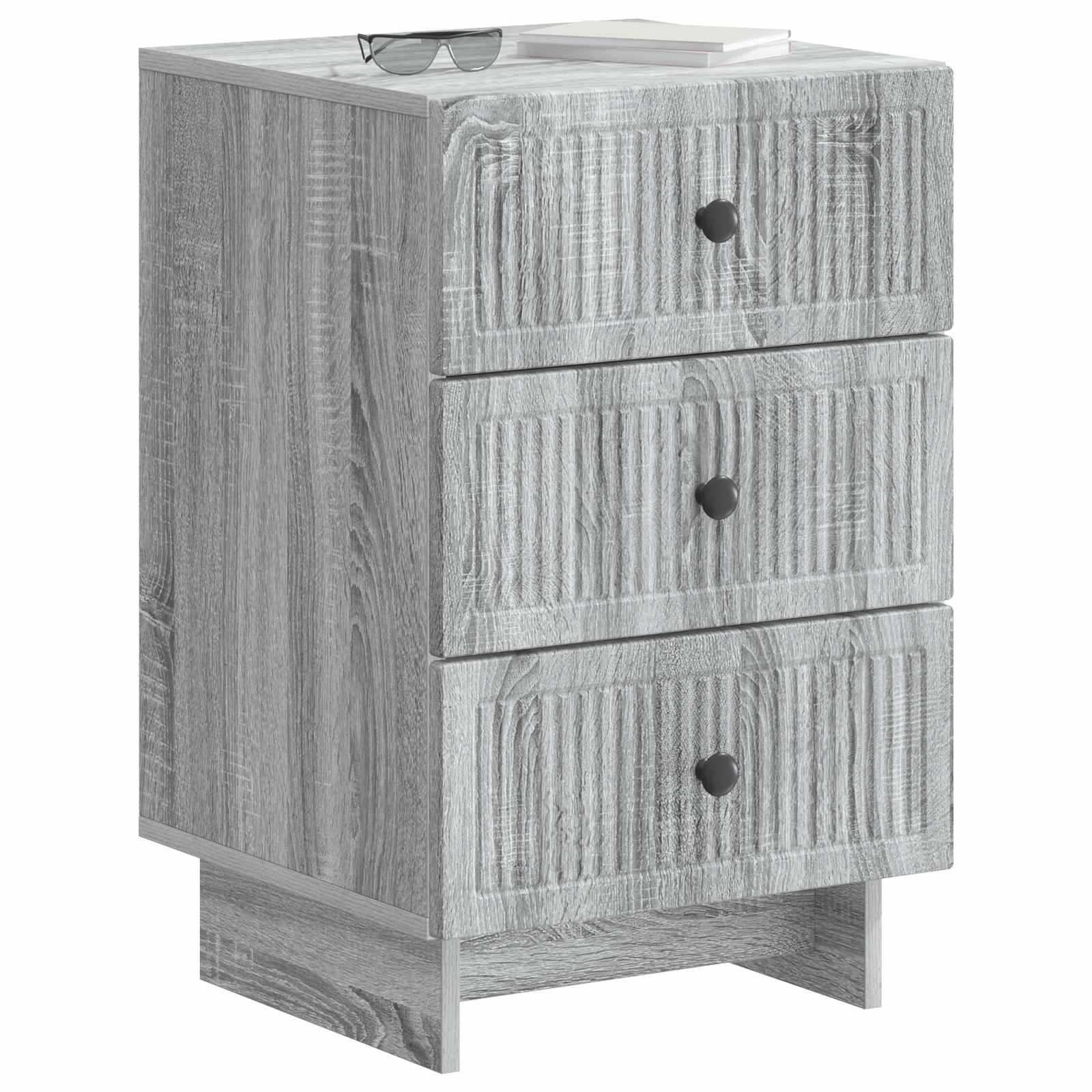 Κομοδίνο Γκρι Sonoma 43 x 41 x 66,5 εκ. Επεξεργασμένο Ξύλο - Pakobazaar