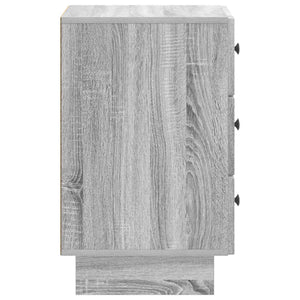 Κομοδίνο Γκρι Sonoma 43 x 41 x 66,5 εκ. Επεξεργασμένο Ξύλο - Pakobazaar