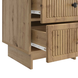 Κομοδίνο Artisan Δρυς 43 x 41 x 66,5 εκ. Επεξεργασμένο Ξύλο - Pakobazaar