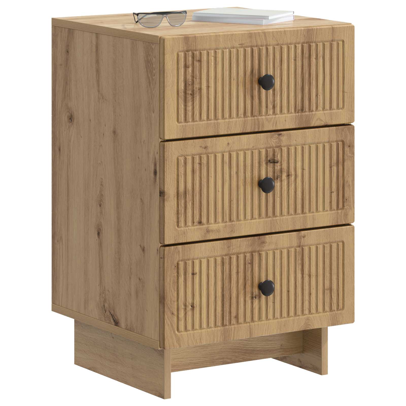 Κομοδίνο Artisan Δρυς 43 x 41 x 66,5 εκ. Επεξεργασμένο Ξύλο - Pakobazaar