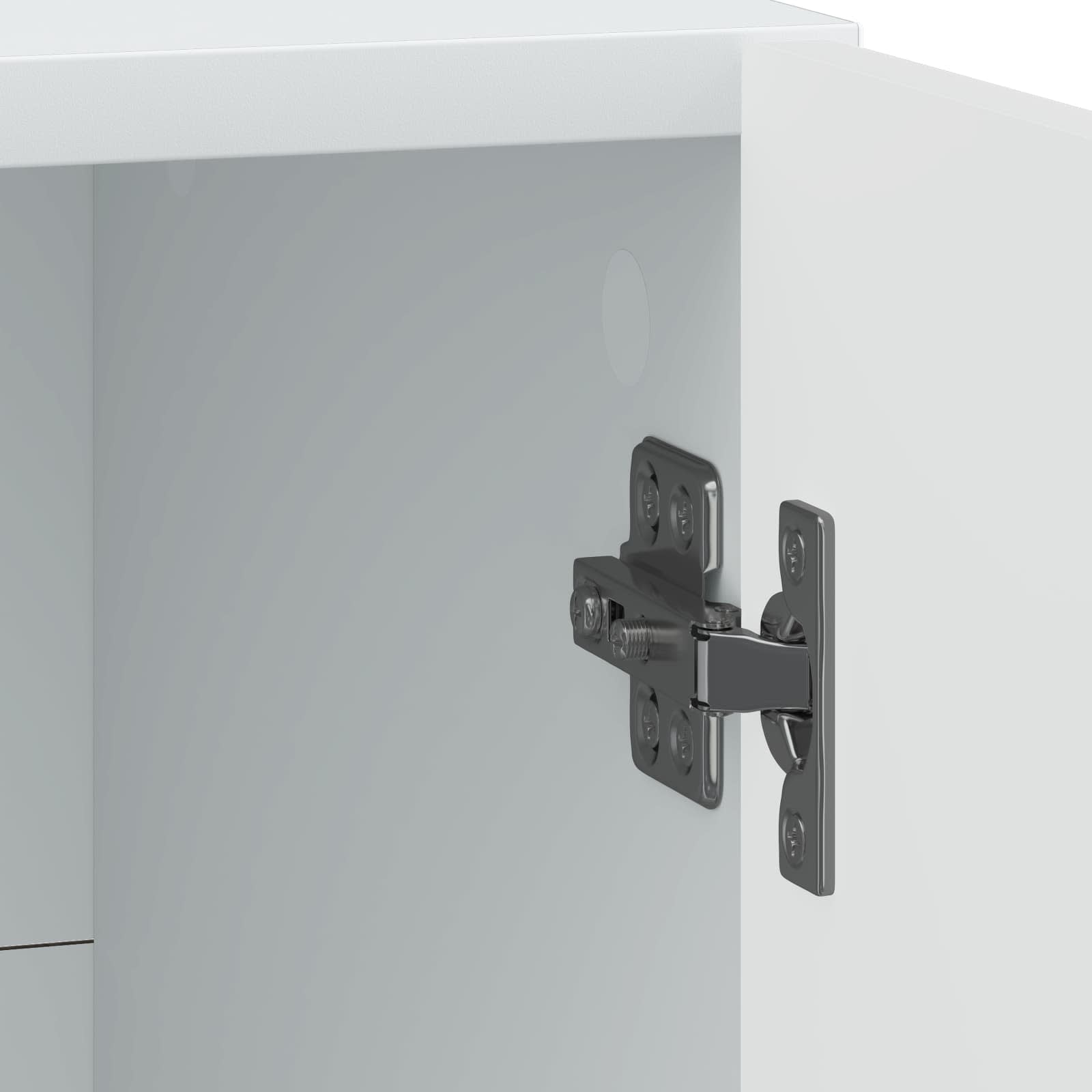 Κομοδίνο 2 pcs Λευκό 43 x 34,5 x 50 εκ Επεξεργασμένο Ξύλο - Pakobazaar