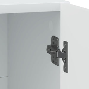 Κομοδίνο 2 pcs Λευκό 43 x 34,5 x 50 εκ Επεξεργασμένο Ξύλο - Pakobazaar