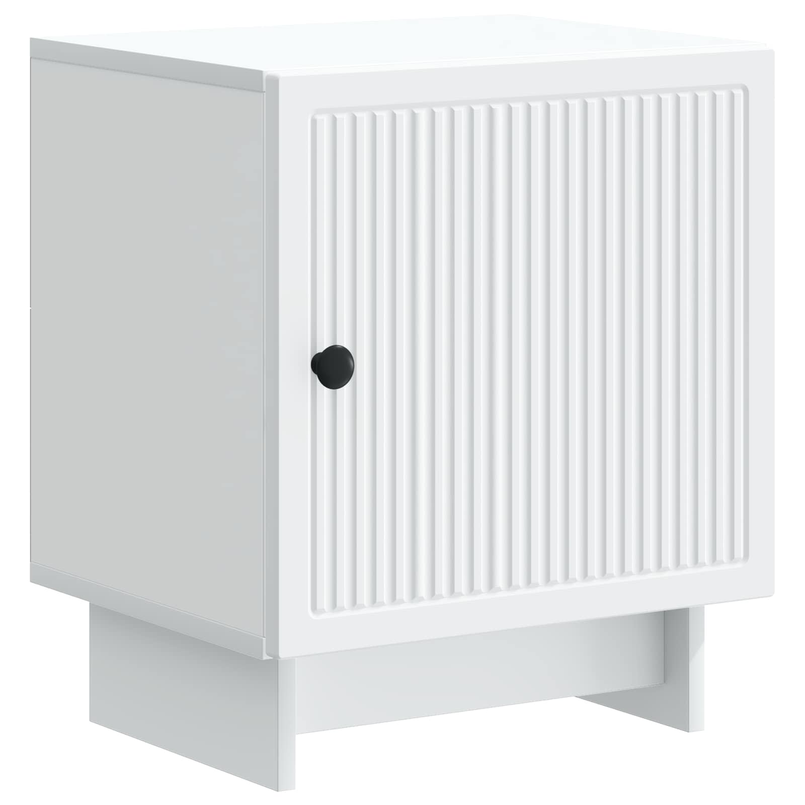 Κομοδίνο 2 pcs Λευκό 43 x 34,5 x 50 εκ Επεξεργασμένο Ξύλο - Pakobazaar