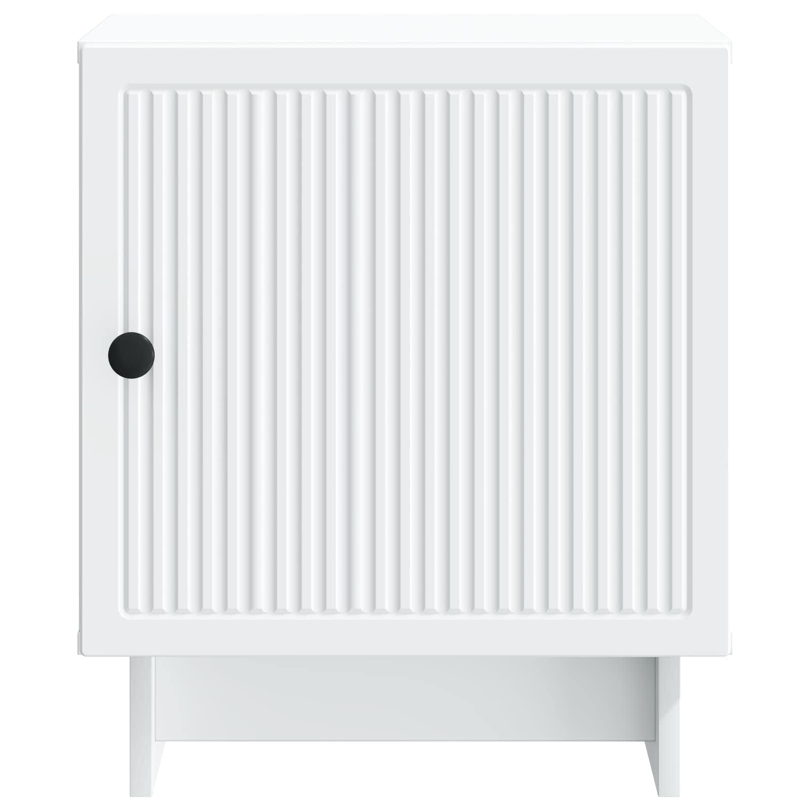 Κομοδίνο 2 pcs Λευκό 43 x 34,5 x 50 εκ Επεξεργασμένο Ξύλο - Pakobazaar