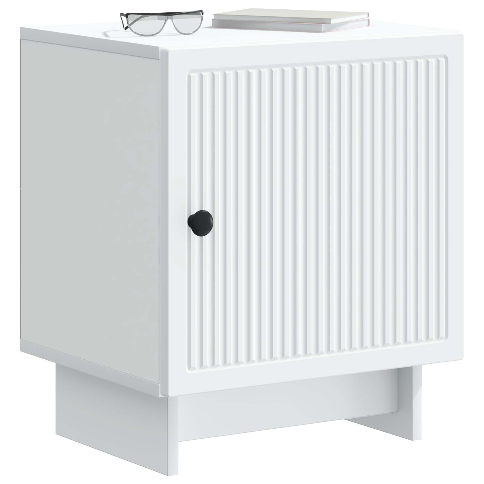 Κομοδίνο 2 pcs Λευκό 43 x 34,5 x 50 εκ Επεξεργασμένο Ξύλο - Pakobazaar