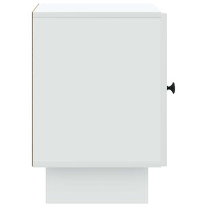 Κομοδίνο 2 pcs Λευκό 43 x 34,5 x 50 εκ Επεξεργασμένο Ξύλο - Pakobazaar