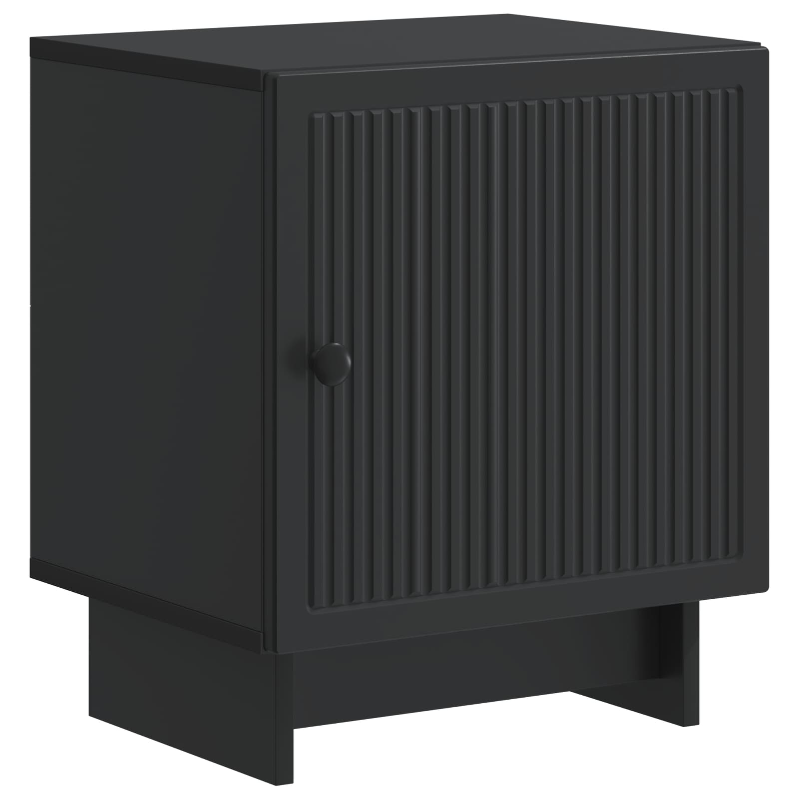Κομοδίνο 2 pcs Μαύρο 43 x 34,5 x 50 εκ Επεξεργασμένο Ξύλο - Pakobazaar