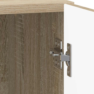 Κομοδίνο 2 pcs Sonoma Δρυς 43 x 34,5 x 50 εκ Επεξεργασμένο Ξύλο - Pakobazaar