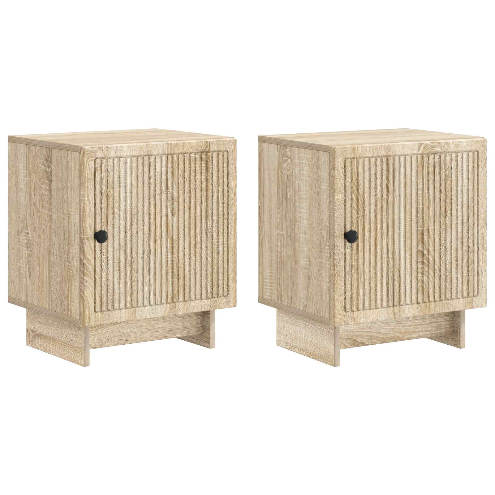 Κομοδίνο 2 pcs Sonoma Δρυς 43 x 34,5 x 50 εκ Επεξεργασμένο Ξύλο - Pakobazaar