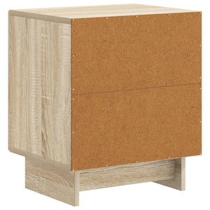 Κομοδίνο 2 pcs Sonoma Δρυς 43 x 34,5 x 50 εκ Επεξεργασμένο Ξύλο - Pakobazaar
