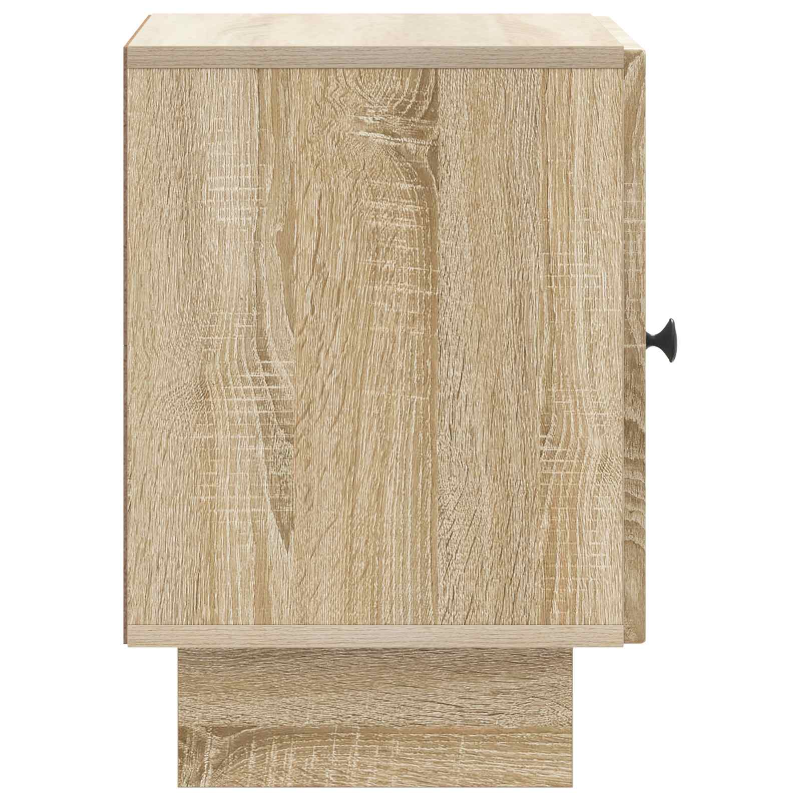 Κομοδίνο 2 pcs Sonoma Δρυς 43 x 34,5 x 50 εκ Επεξεργασμένο Ξύλο - Pakobazaar