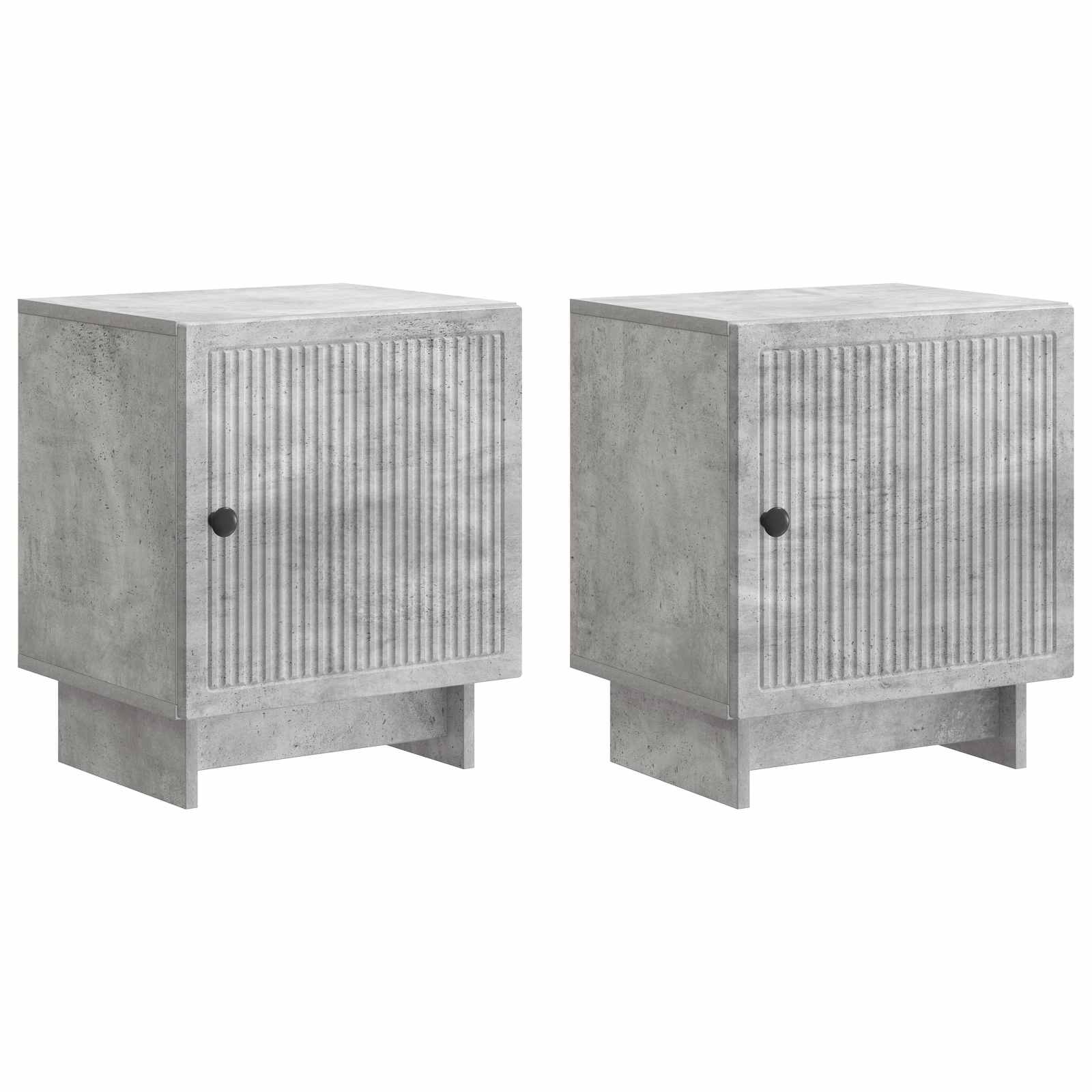 Κομοδίνο 2 pcs Γκρι Σκυροδέματος 43 x 34,5 x 50 εκ - Pakobazaar