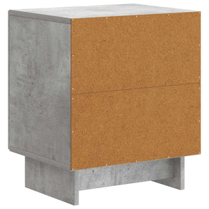 Κομοδίνο 2 pcs Γκρι Σκυροδέματος 43 x 34,5 x 50 εκ - Pakobazaar