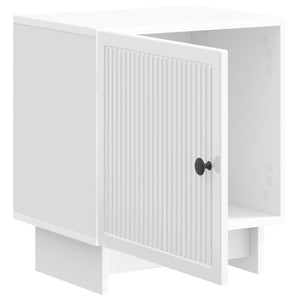 Κομοδίνο 2 pcs Γυαλιστερό Λευκό 43 x 34,5 x 50 εκ - Pakobazaar