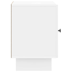 Κομοδίνο 2 pcs Γυαλιστερό Λευκό 43 x 34,5 x 50 εκ - Pakobazaar