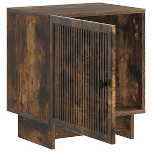 Κομοδίνο 2 pcs Καπνισμένο Ξύλο Δρυός 43 x 34,5 x 50 εκ - Pakobazaar