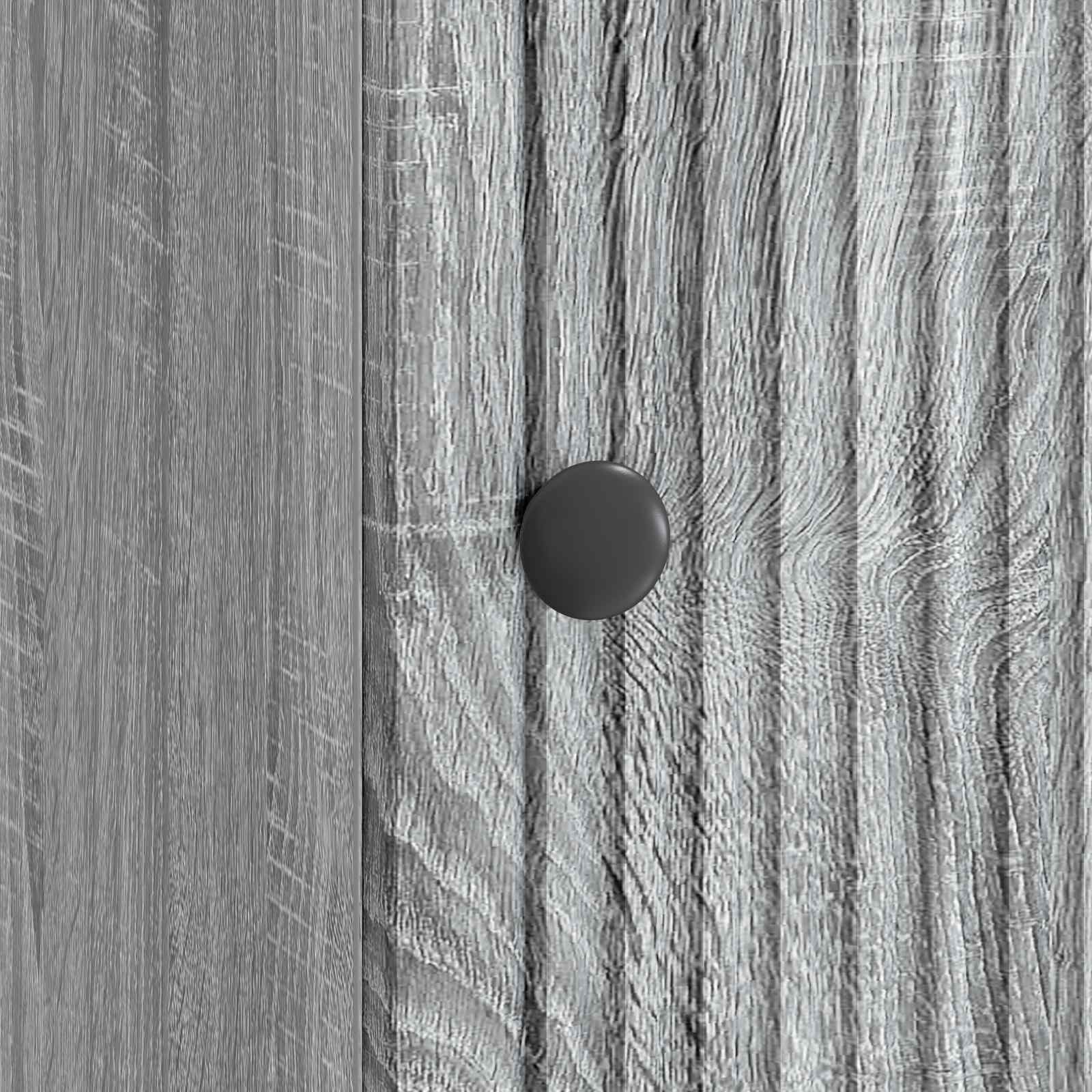 Κομοδίνο 2 pcs Γκρι Sonoma 43 x 34,5 x 50 εκ Επεξεργασμένο Ξύλο - Pakobazaar