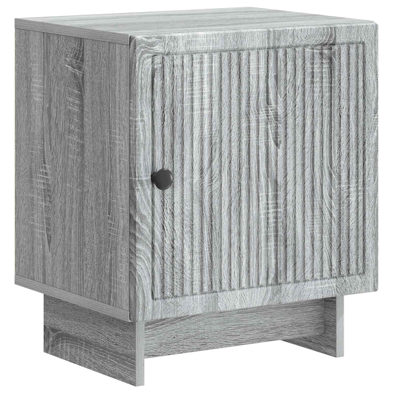 Κομοδίνο 2 pcs Γκρι Sonoma 43 x 34,5 x 50 εκ Επεξεργασμένο Ξύλο - Pakobazaar