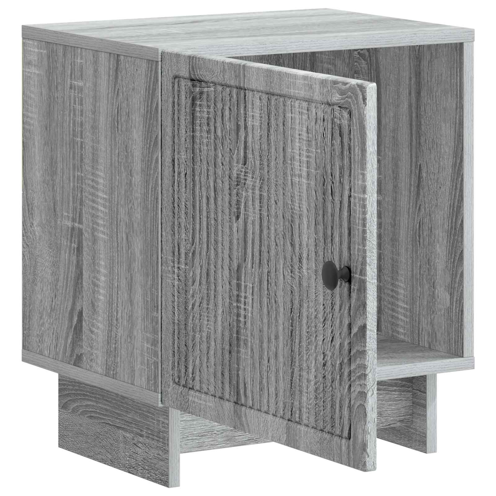Κομοδίνο 2 pcs Γκρι Sonoma 43 x 34,5 x 50 εκ Επεξεργασμένο Ξύλο - Pakobazaar