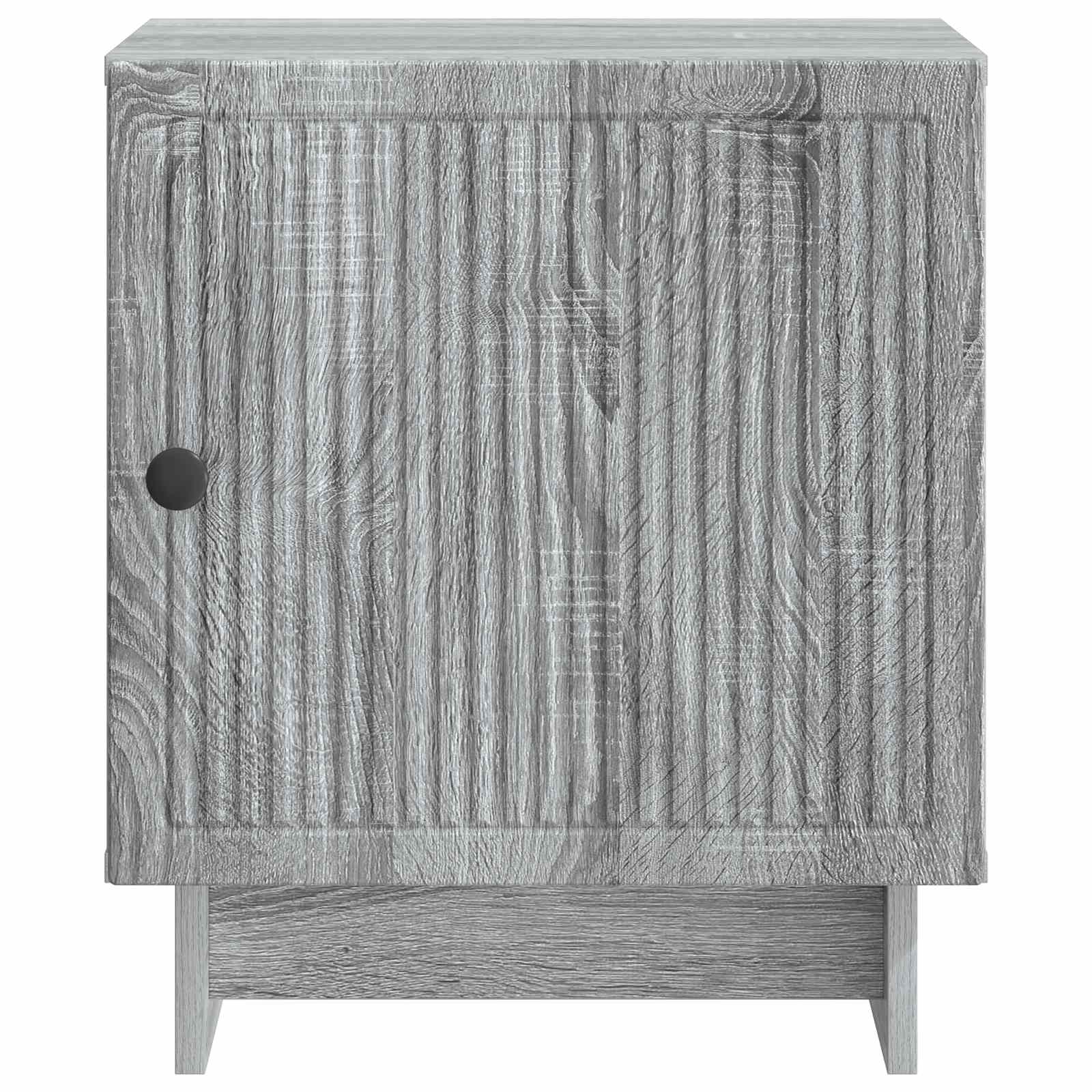Κομοδίνο 2 pcs Γκρι Sonoma 43 x 34,5 x 50 εκ Επεξεργασμένο Ξύλο - Pakobazaar