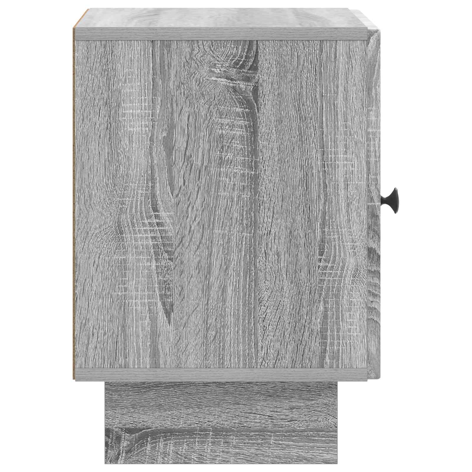 Κομοδίνο 2 pcs Γκρι Sonoma 43 x 34,5 x 50 εκ Επεξεργασμένο Ξύλο - Pakobazaar