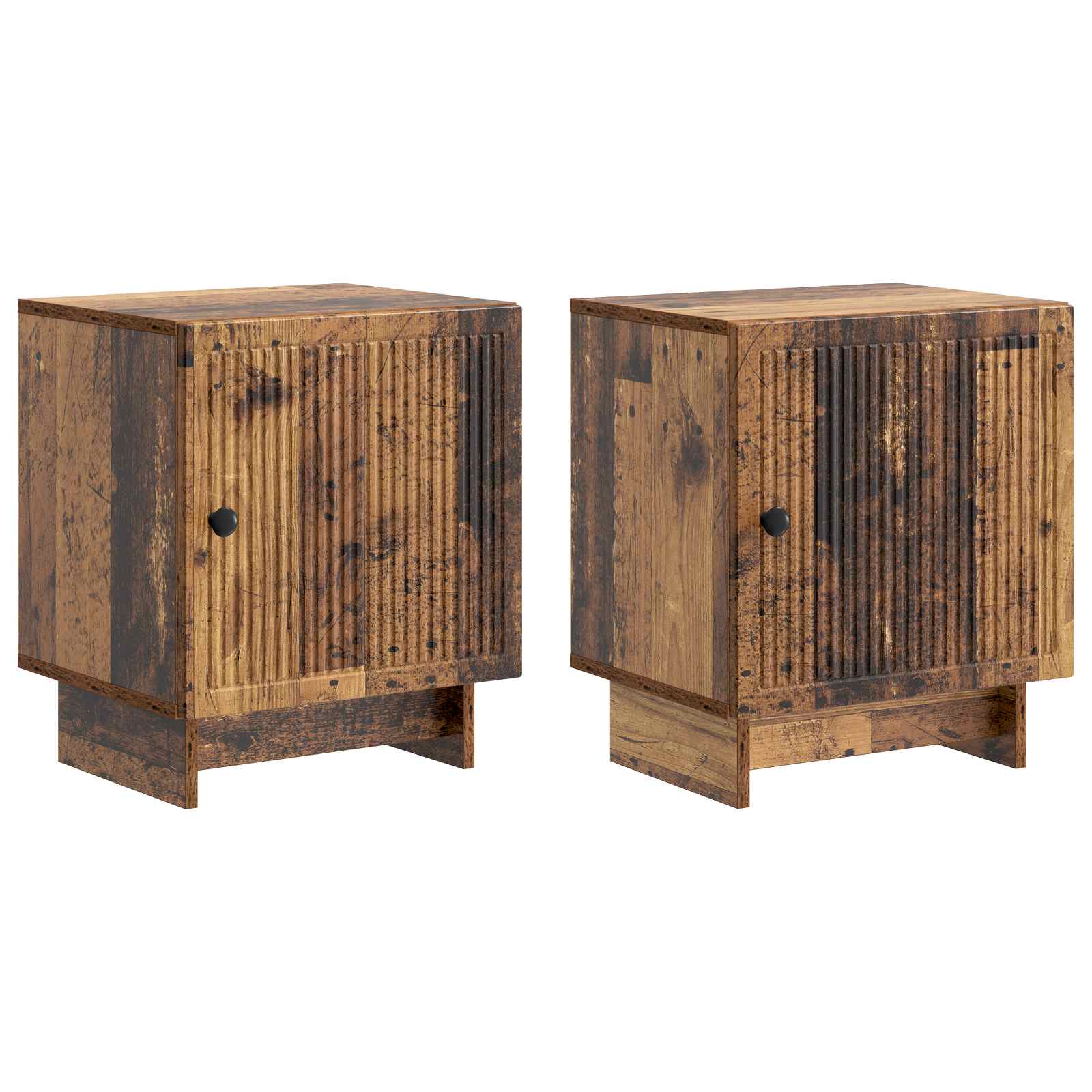Κομοδίνο 2 pcs Παλαιωμένο ξύλο 43 x 34,5 x 50 εκ - Pakobazaar