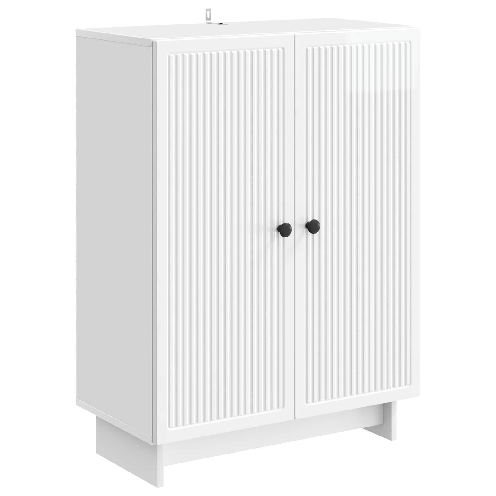 Πλαϊνό γραφείο Γυαλιστερό Λευκό 66 x 34,5 x 90 εκ - Pakobazaar