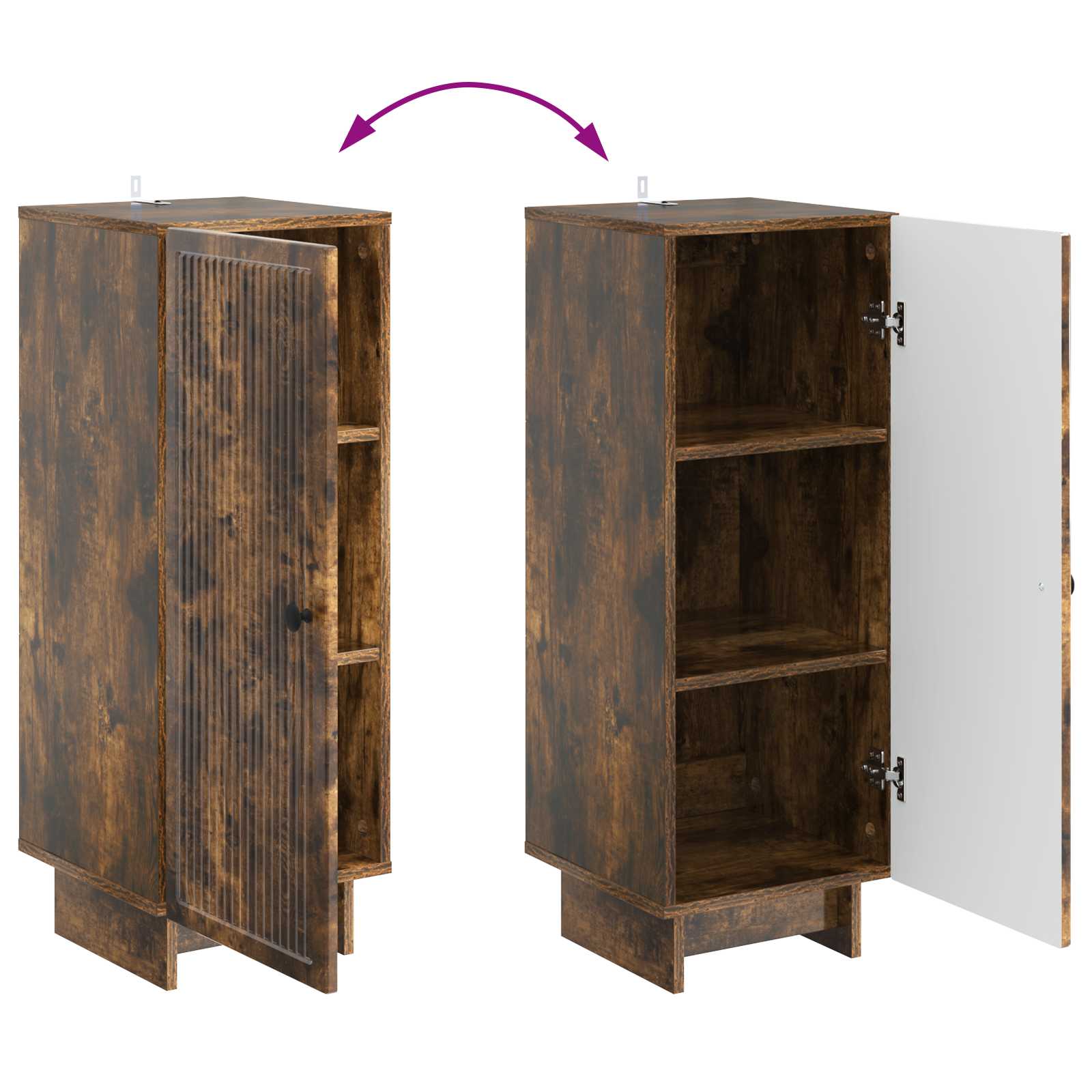 Ντουλαπιού Καπνιστή Δρυς 33 x 34,5 x 90 εκ - Pakobazaar