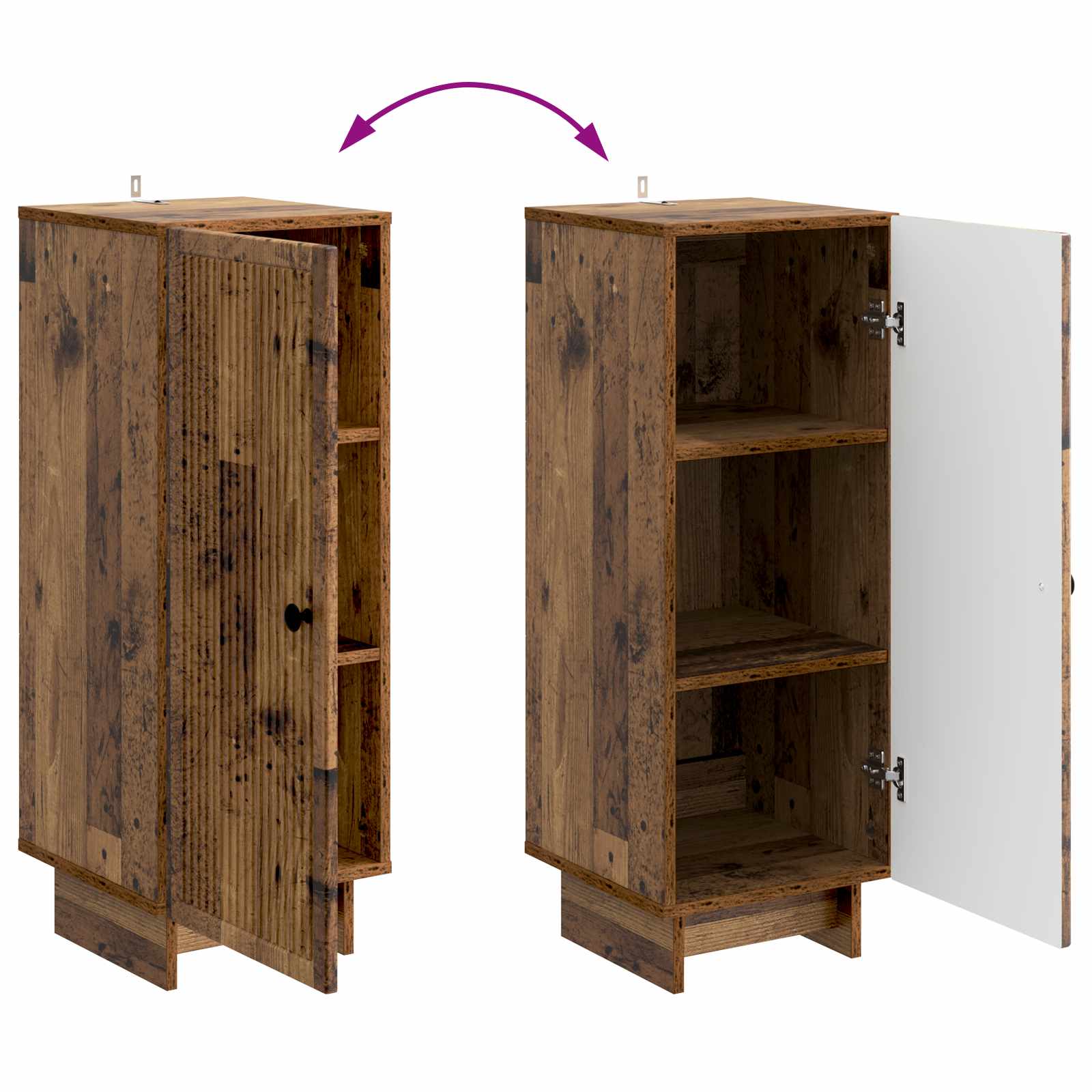 Ντουλαπιού Παλιό ξύλο 33 x 34,5 x 90 εκ - Pakobazaar