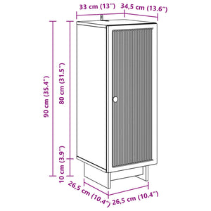 Ντουλαπιού Παλιό ξύλο 33 x 34,5 x 90 εκ - Pakobazaar