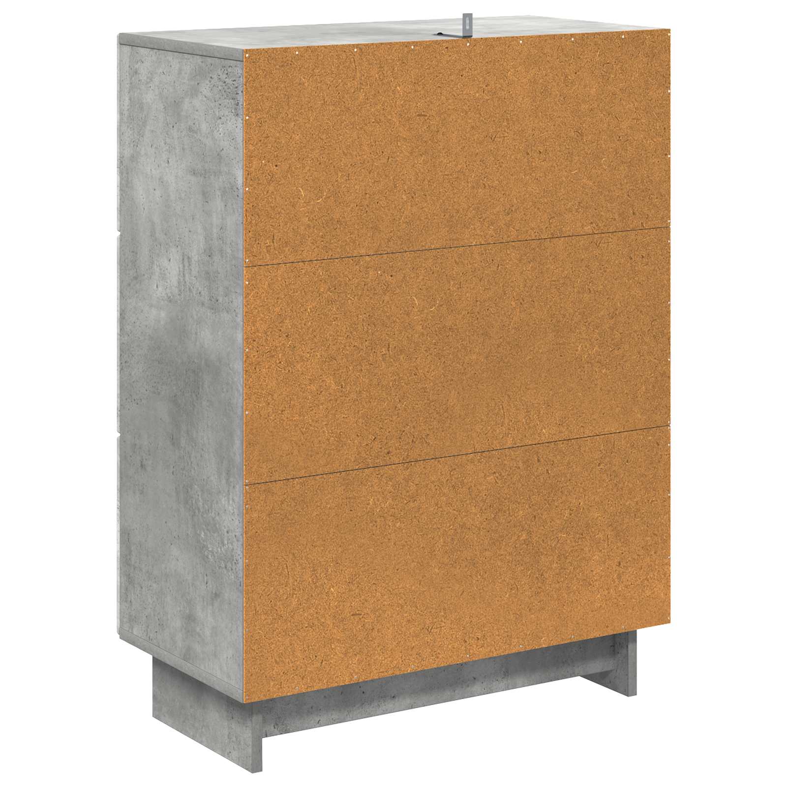 Ντουλάπι με Συρτάρια Γκρι Σκυροδέματος 66 x 34,5 x 90 εκ - Pakobazaar