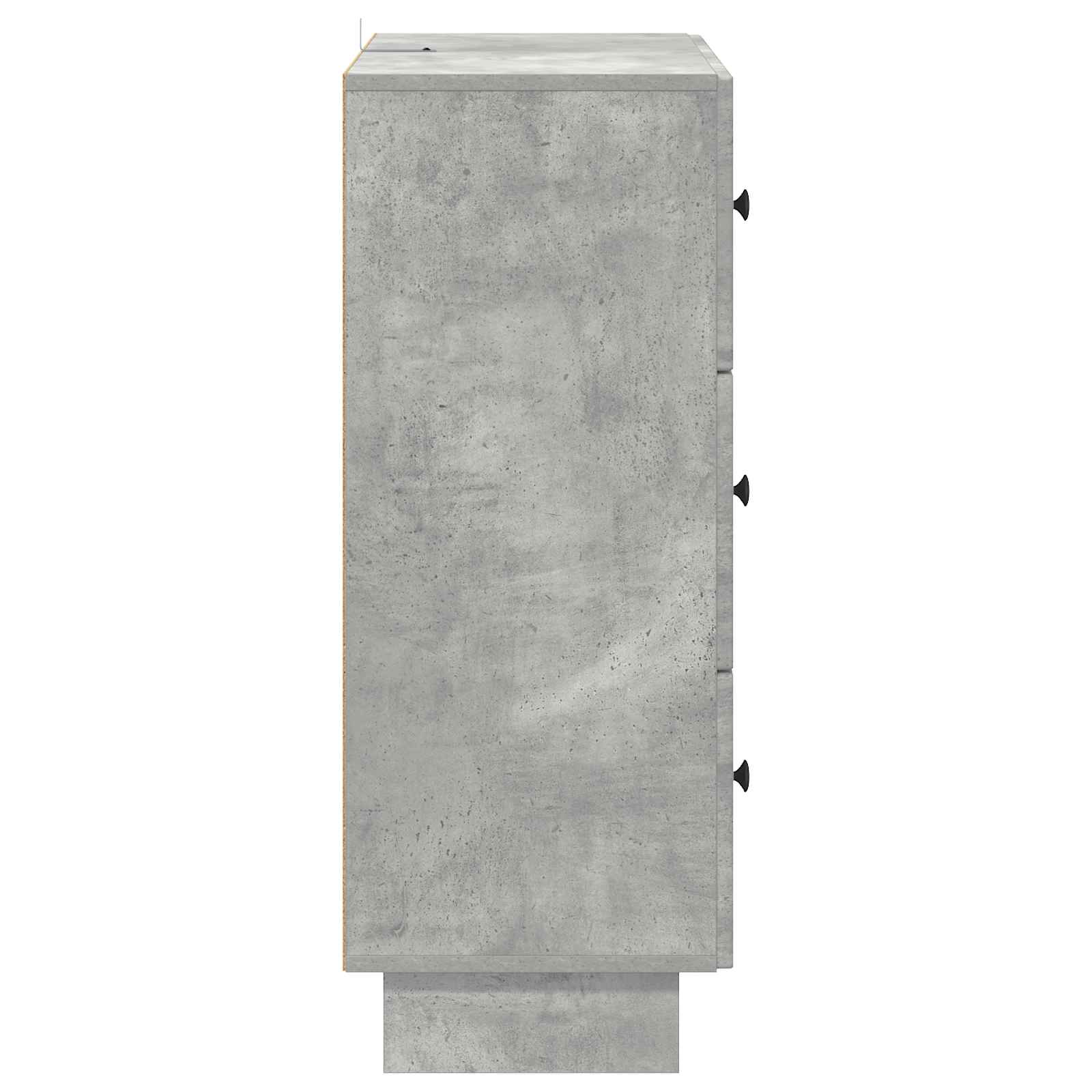 Ντουλάπι με Συρτάρια Γκρι Σκυροδέματος 66 x 34,5 x 90 εκ - Pakobazaar