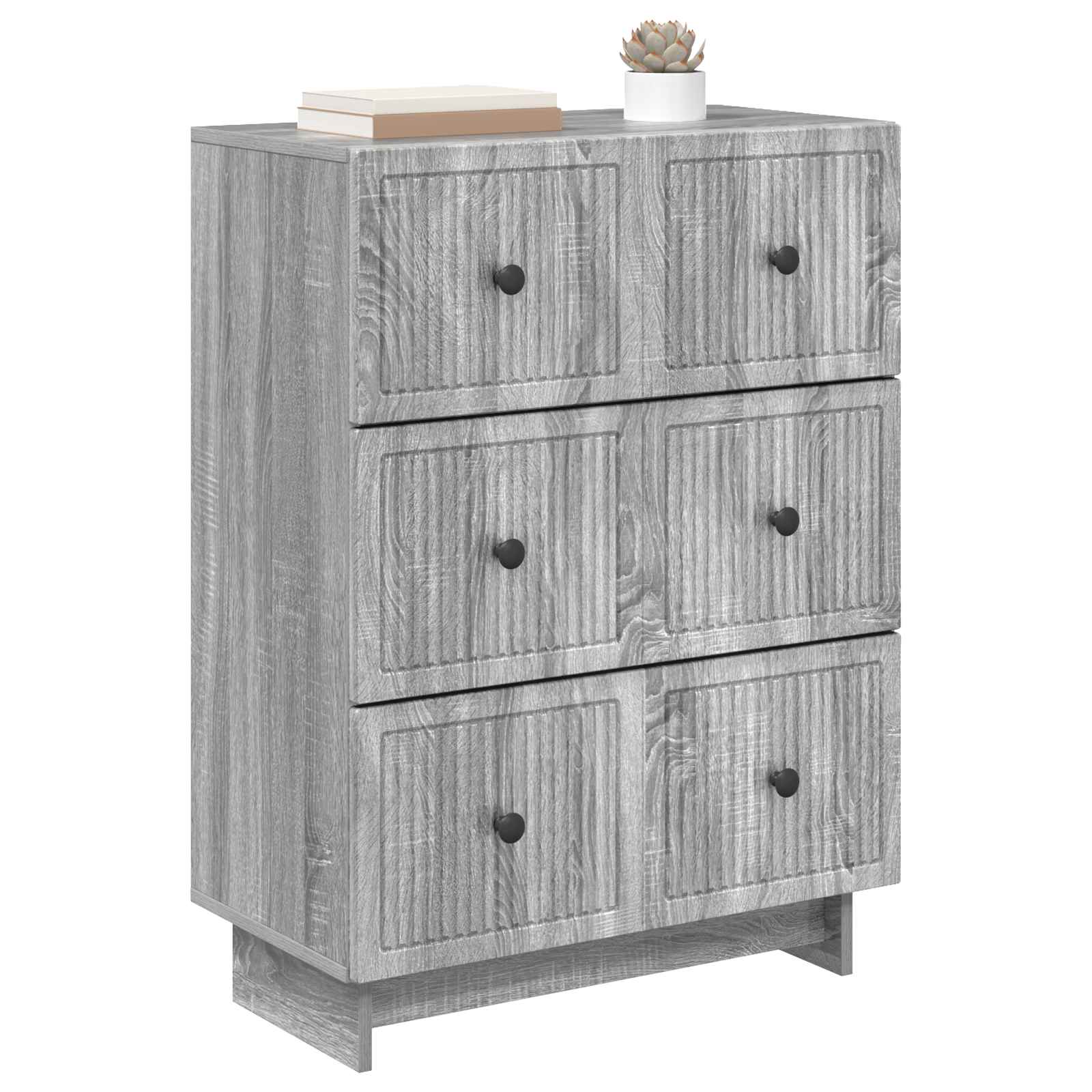Ντουλάπι με Συρτάρια Γκρι Sonoma 66 x 34,5 x 90 εκ - Pakobazaar