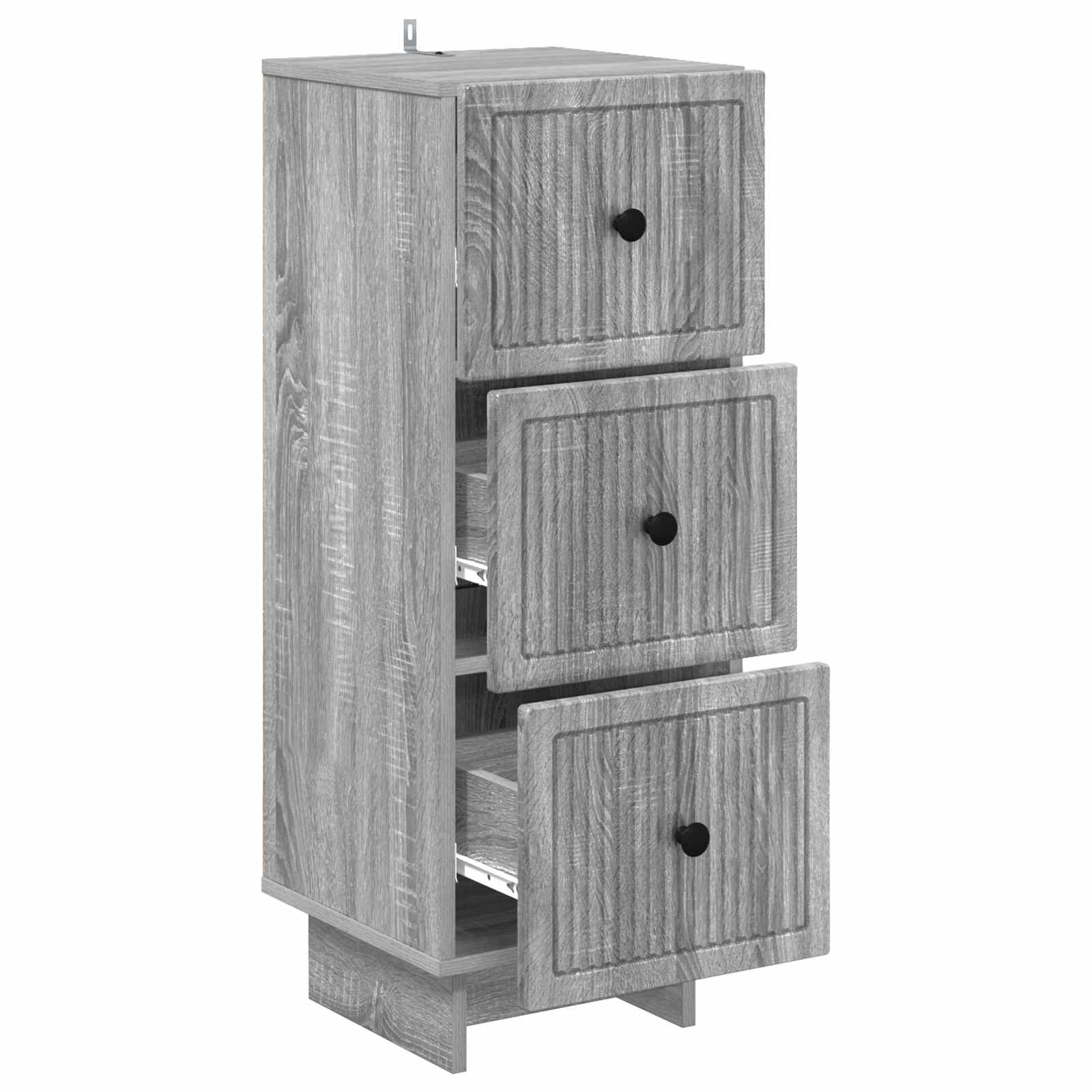 Ντουλάπι με Συρτάρια Γκρι Sonoma 33 x 34,5 x 90 εκ - Pakobazaar
