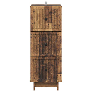 Ντουλάπι με Συρτάρια Παλαιωμένο ξύλο 33 x 34,5 x 90 εκ - Pakobazaar
