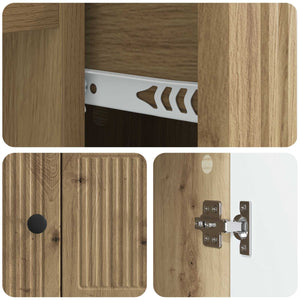 Πλαϊνό γραφείο με συρτάρι Artisan Δρυς 66 x 34,5 x 90 εκ - Pakobazaar