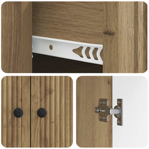 Πλαϊνό γραφείο με συρτάρι Artisan Δρυς 66 x 34,5 x 90 εκ - Pakobazaar