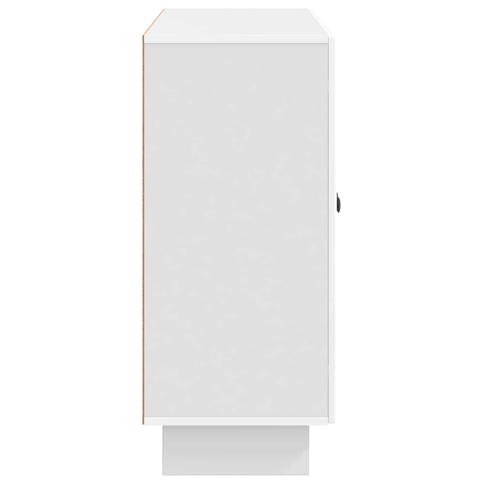Πλαϊνό γραφείο Γυαλιστερό Λευκό 89 x 34,5 x 80 εκ - Pakobazaar