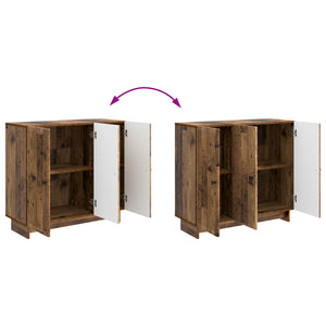 Πλαϊνό γραφείο Παλαιωμένο ξύλο 89 x 34,5 x 80 εκ - Pakobazaar