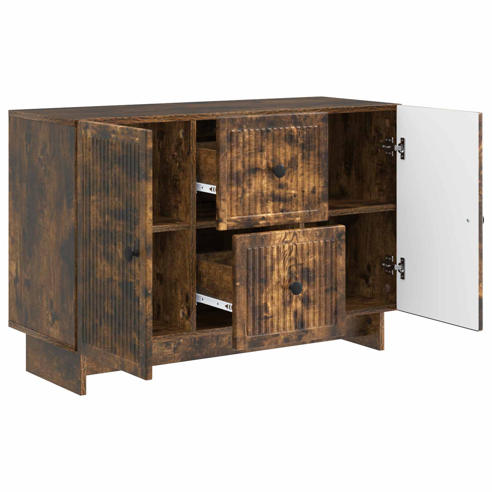 Πλαϊνό γραφείο Καπνισμένο Ξύλο Δρυός 89 x 34,5 x 60 εκ. - Pakobazaar
