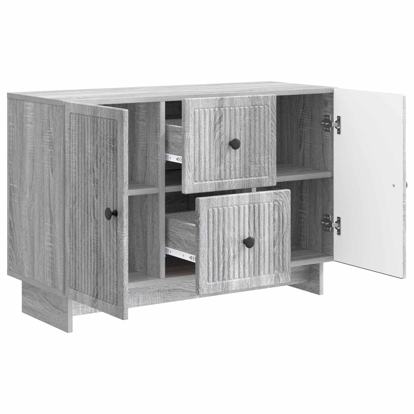Πλαϊνό γραφείο με συρτάρι Γκρι Sonoma 89 x 34,5 x 60 εκ. - Pakobazaar