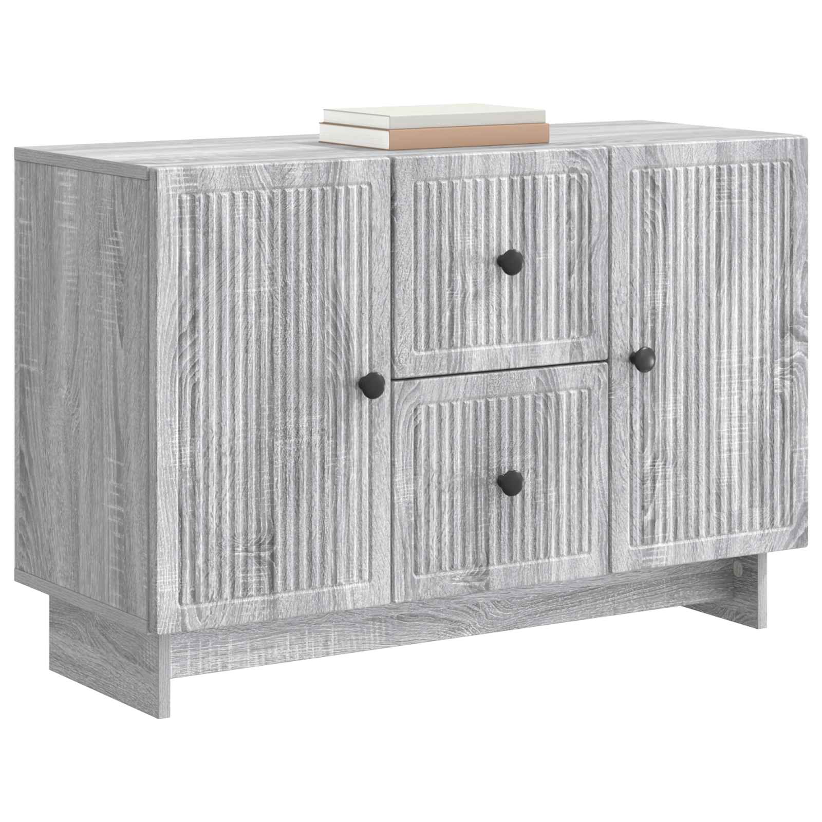 Πλαϊνό γραφείο με συρτάρι Γκρι Sonoma 89 x 34,5 x 60 εκ. - Pakobazaar