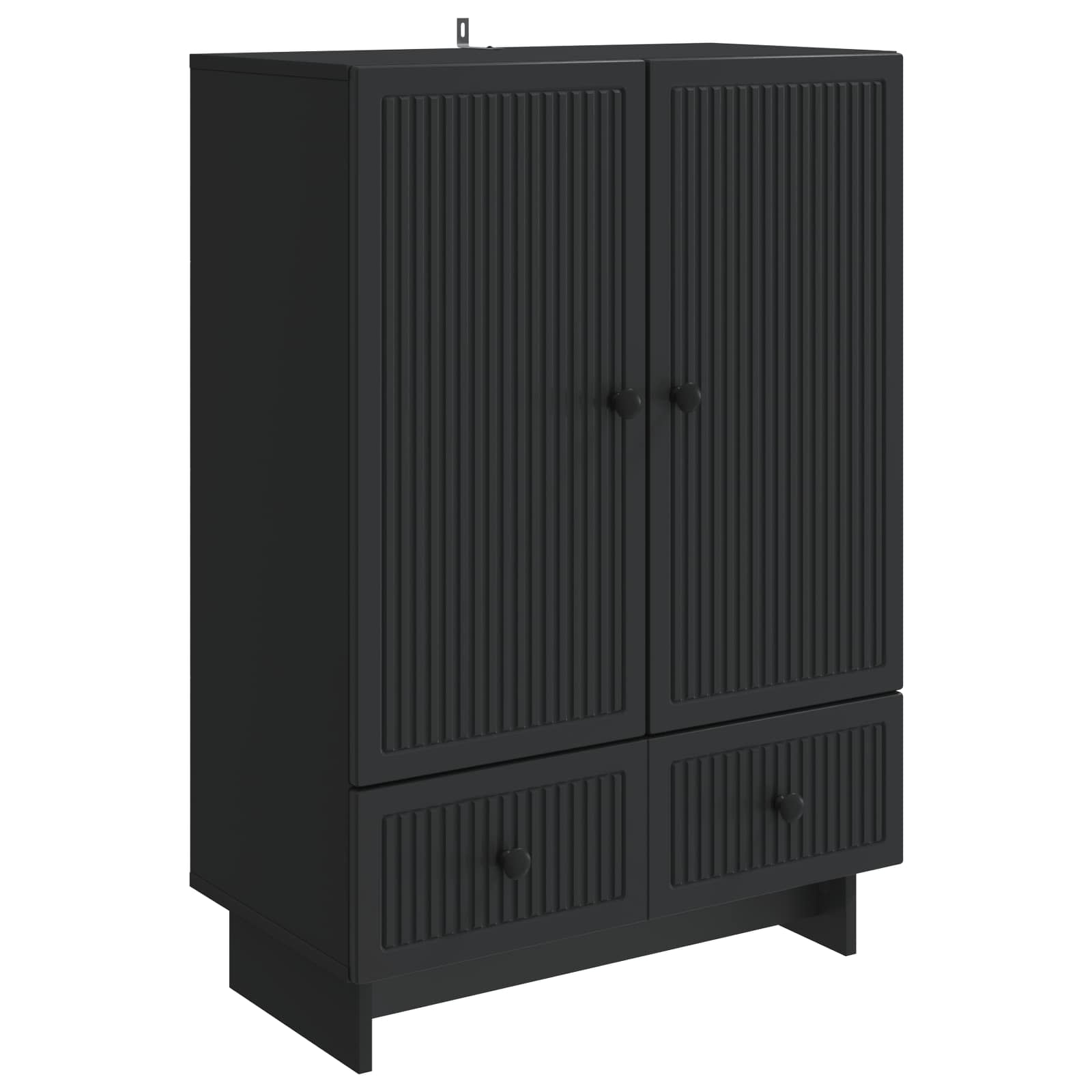 Πλαϊνό γραφείο Μαύρο 66 x 34,5 x 95 εκ. - Pakobazaar