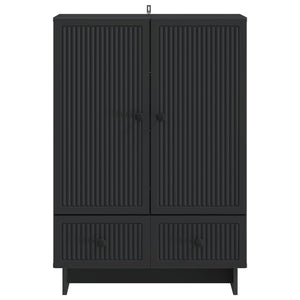 Πλαϊνό γραφείο Μαύρο 66 x 34,5 x 95 εκ. - Pakobazaar