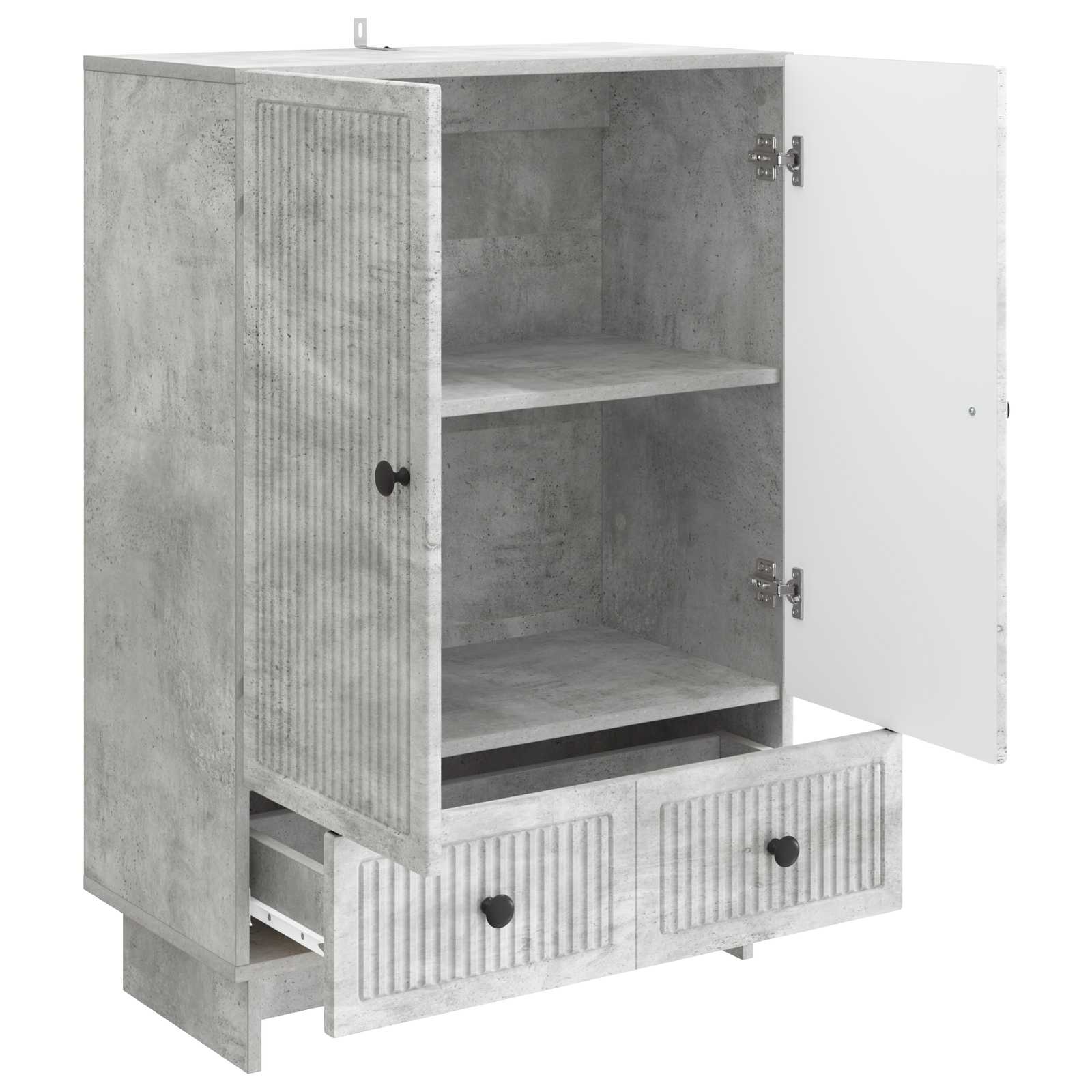 Πλαϊνό γραφείο Σκυρόχρωμο Γκρι 66 x 34,5 x 95 εκ. - Pakobazaar